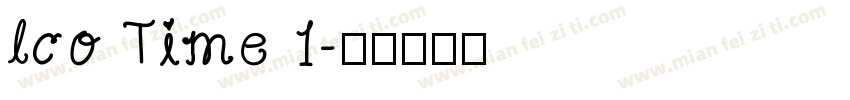lco Time 1字体转换